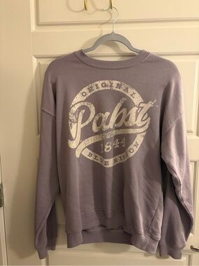 Pabst Men's Crewneck Sweatshirt in Dusty Lavender